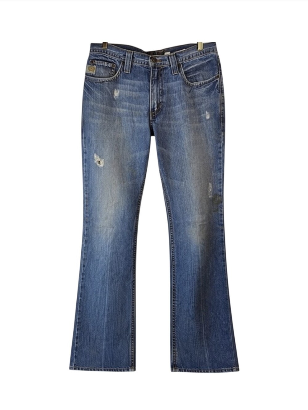 Cinch Jeans Mens 33x36 Ian Bootcut Distressed Faded Western Cowboy Denim
